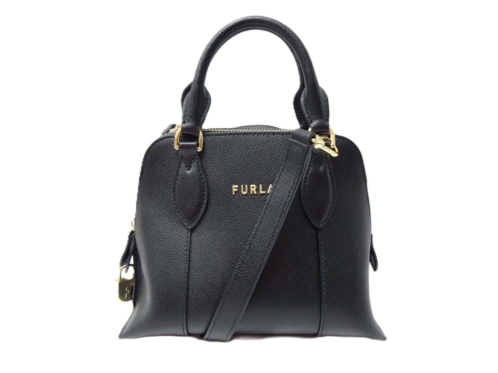 【未使用級/現行/カード付属】フルラ ヴィットリア S ドーム 2way バッグ FURLA フルラ ヴィットリア S ドーム レザー 2WAY ミニ ハンドバッグ