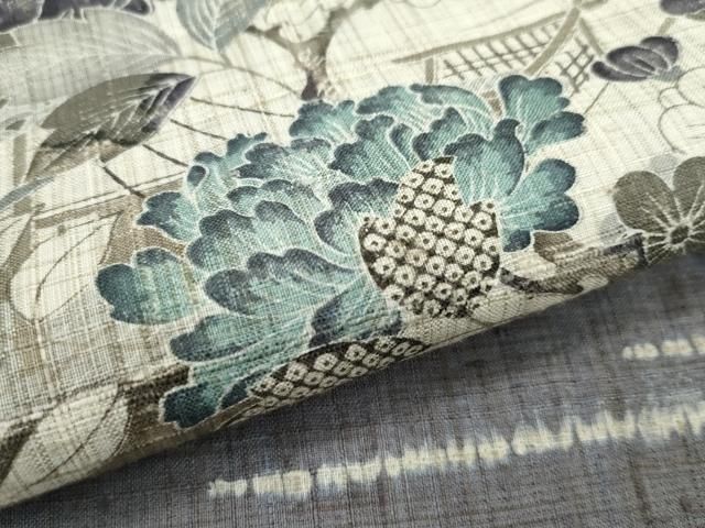 平和屋本店■極上　銀座もとじ　染織の名門　しょうざん  生紬　訪問着　単衣　花筏文　たとう紙付き　逸品　未使用　CZAA3148s5 平和屋本店□極上 銀座もとじ 染織の名門 しょうざん 生紬 訪問着 単衣