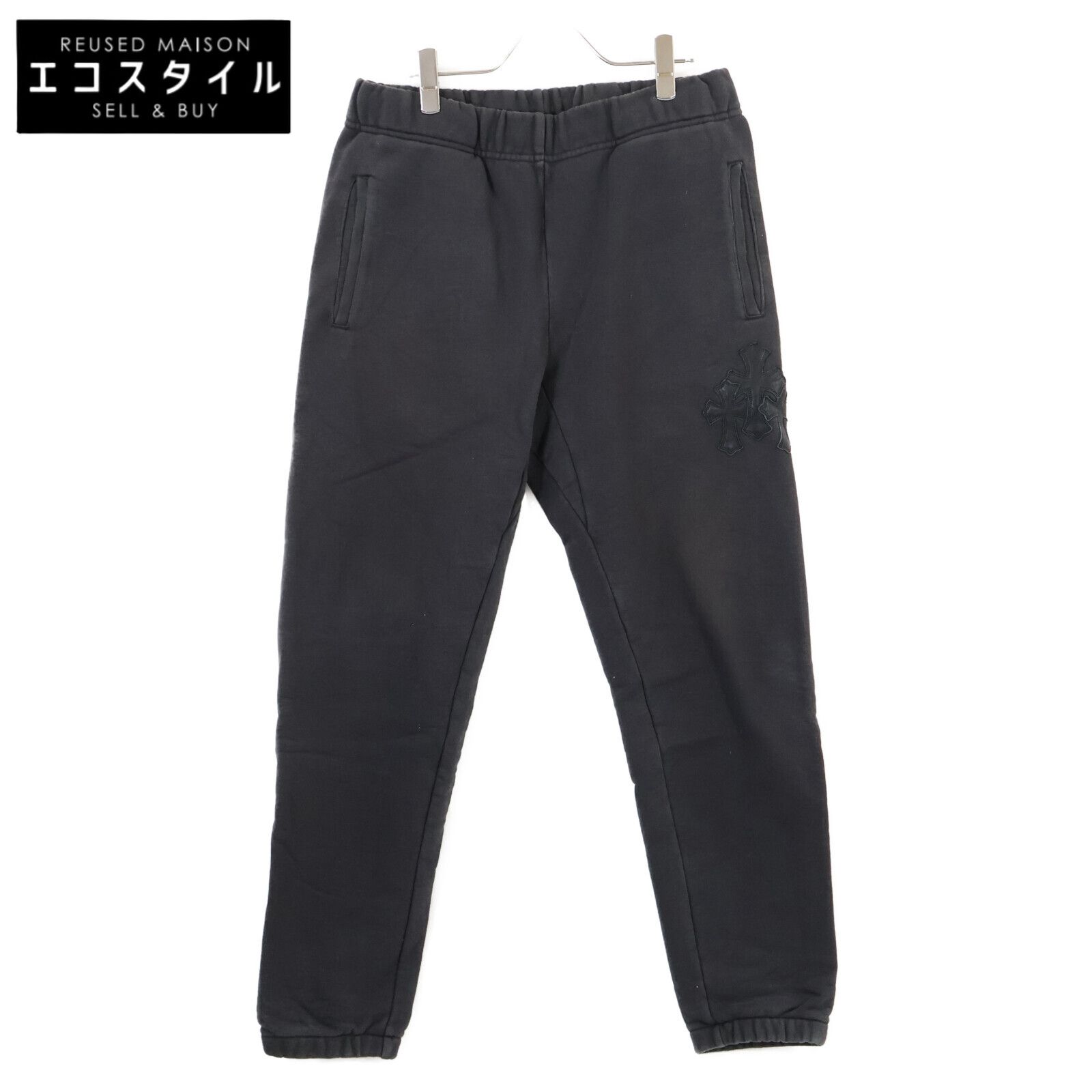 CHROME HEARTS クロムハーツ S SLO RIDE ロゴ刺繍スウェットハーフ