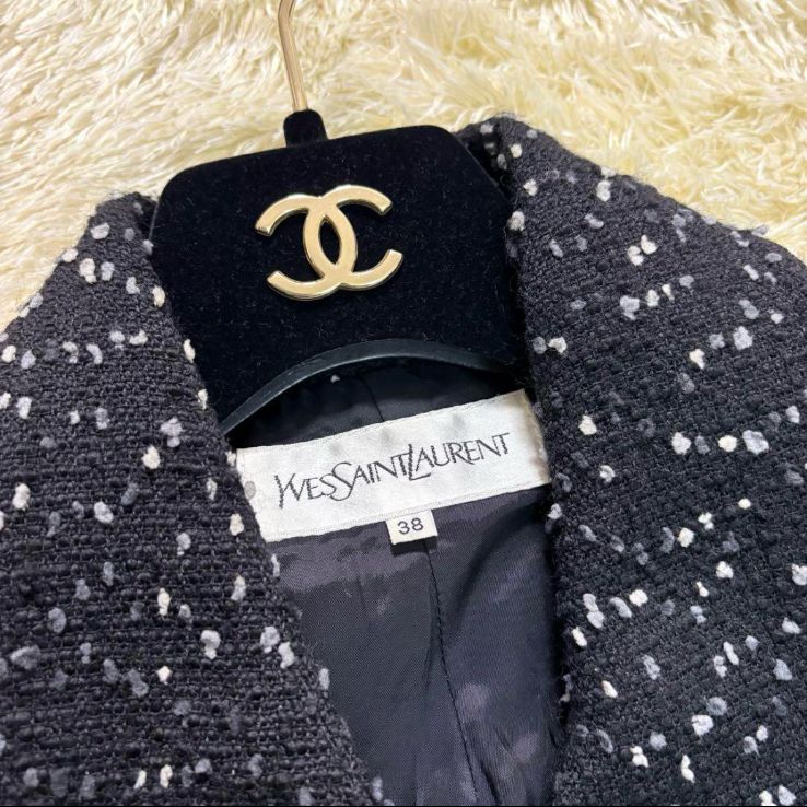 イヴサンローラン ミックスツイード