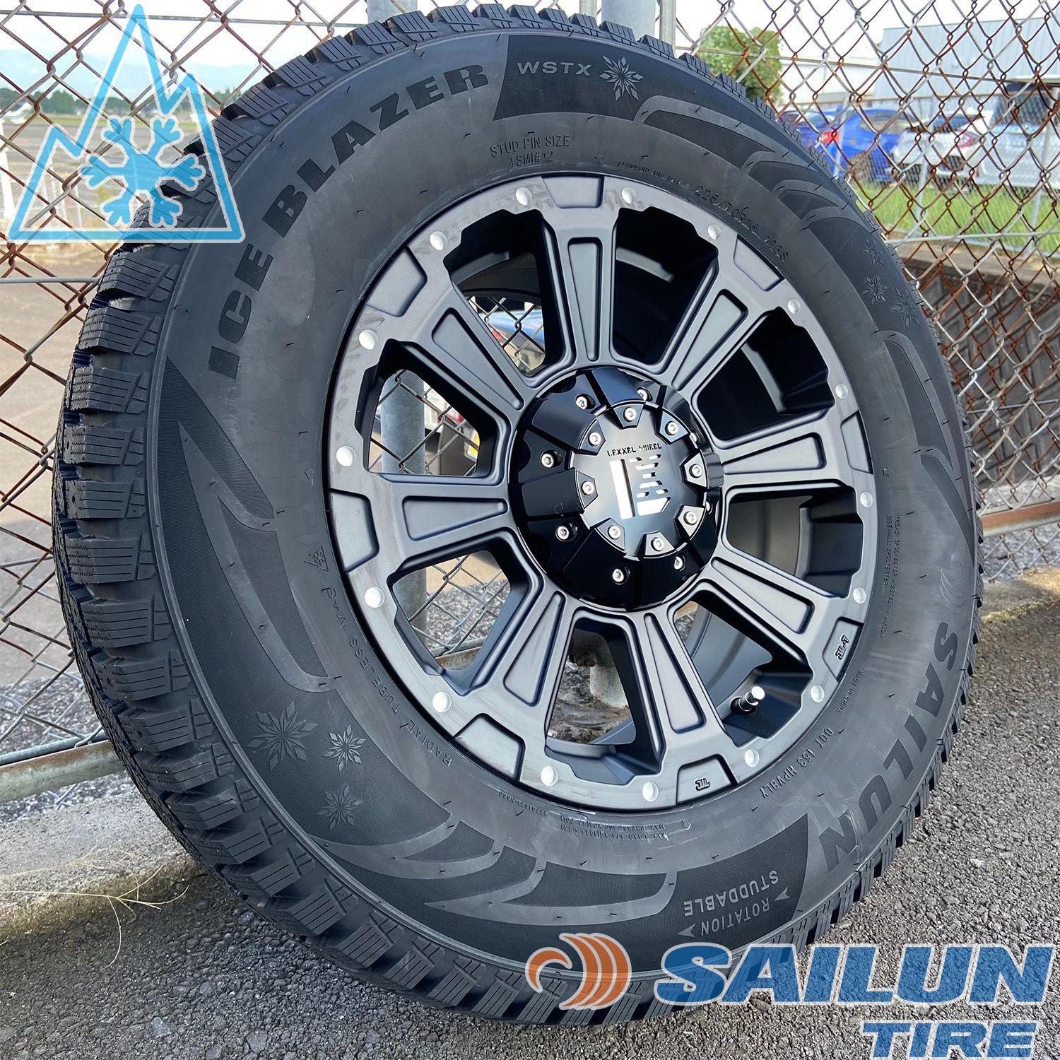 サイルン 即日発送 デリカD5 RAV4 CX8 CX5 スタッドレス SAILUN WSTX 225/65R17 17インチ 新品 タイヤホイールセット 1台分