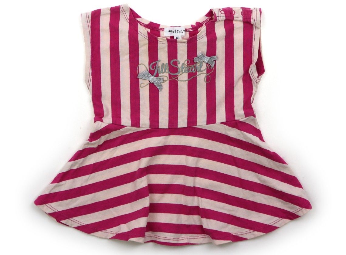 美品 ジルスチュアート JILL STUART ワンピース 80 女の子 ピンク　ベージュ 子供服 ベビー服 キッズ（1299626）
