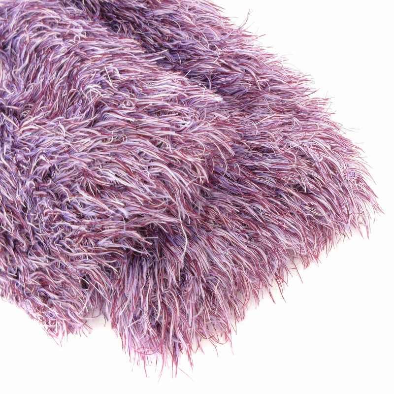 エリザベッタフランキ ELISABETTA FRANCHI 美品 シャギーニット セーター タートルネック 長袖 紫 パープル /AE ■GY41 レディース エリザベッタフランキ ELISABETTA FRANCHI 美品 シャギーニット