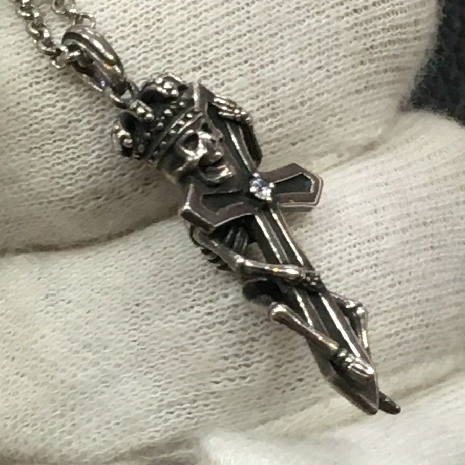 JUSTIN DAVIS LAFITTE SKULL NECKLACE SNJ439 ジャスティン