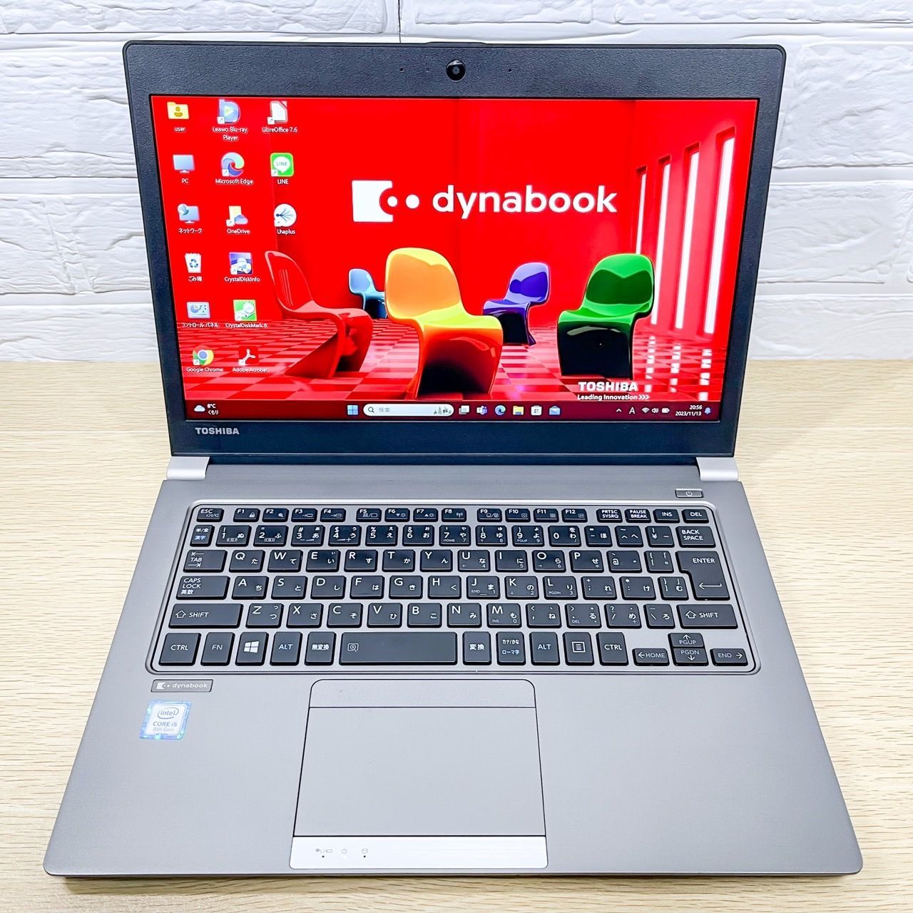 状態良好】東芝 Dynabook R63/H Core i5-8250U メモリ12GB SSD256GB 