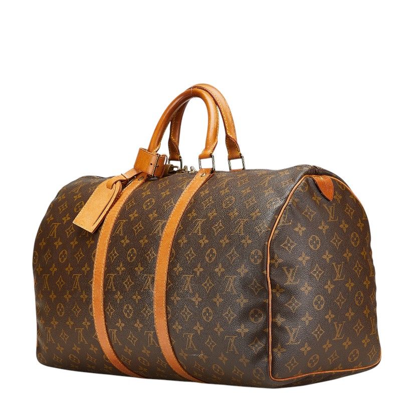 ルイ ヴィトン モノグラム キーポル50 M41426 ブラウン PVC レザー  