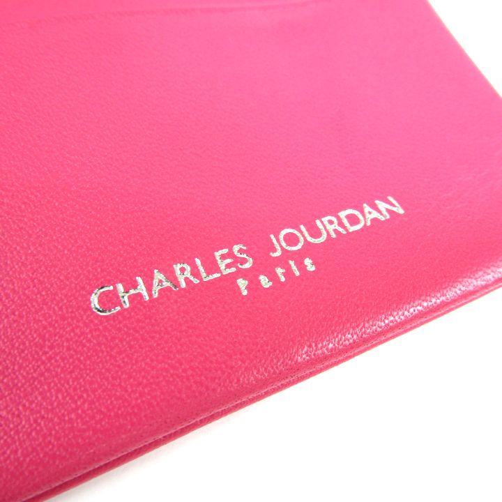 新品　CHARLES JOURDAN がま口長財布　 ピンク　希少カラー シャルル・ジョルダン 長財布 キャンディ がま口 レザー ロング