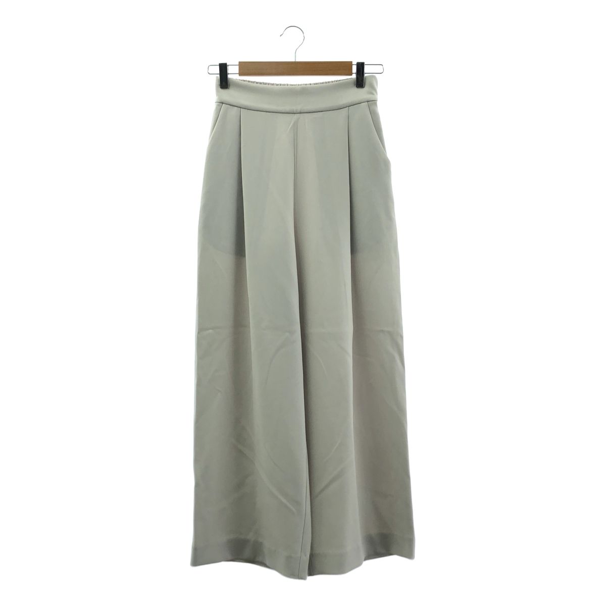 SOEJU / ソージュ | タック ワイド パンツ | S | L.GRAY