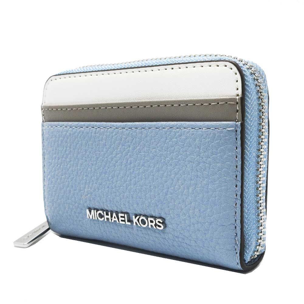 マイケルコース カードケース MICHAEL KORS JET SET TRAVEL ミディアム ジップ 35S4STVD6L LT SKY MLT アウトレット レディース