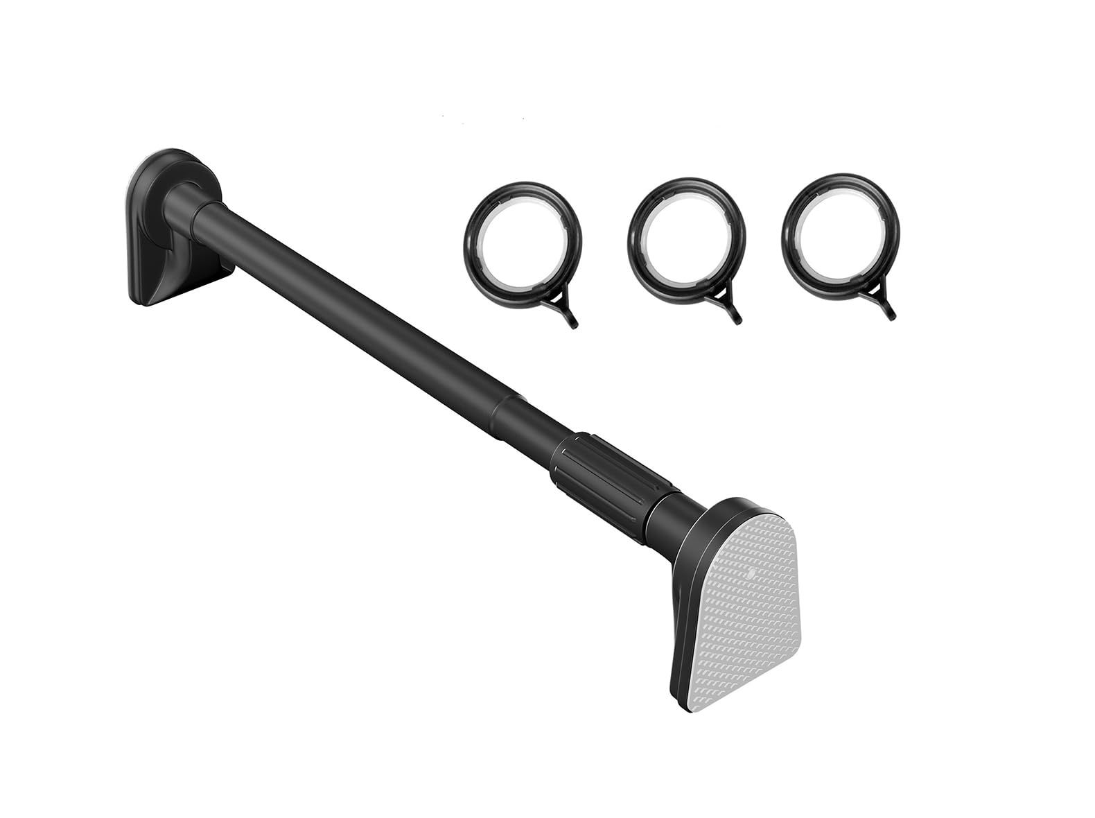 新品 scktoo 強力 つっぱり棒 3.6m 20個のカーテンリング付き 突っ張り棒カーテンレール 3m以上 強い負荷 ドリル不要 シャワーカーテンロッド 幅245cm-360cm 室内 カーテン突っ張り棒 3.6m 直径 32.5mm 