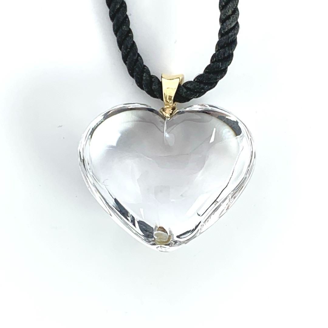 Baccarat バカラ Heart ハート クリスタル ネックレス ペンダント 925 