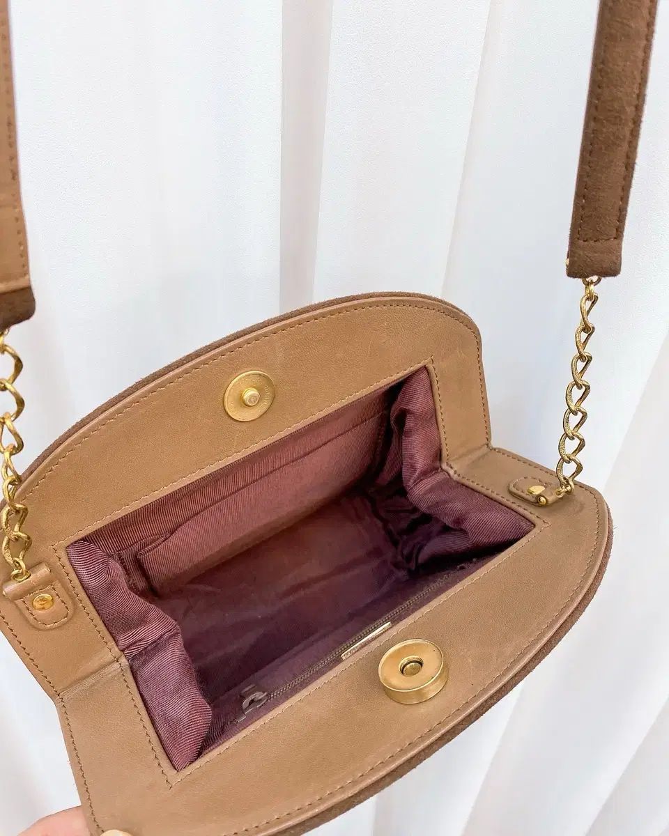 Lancetti ブラウン スエード クロスバッグ DECORATOM_COM_BR