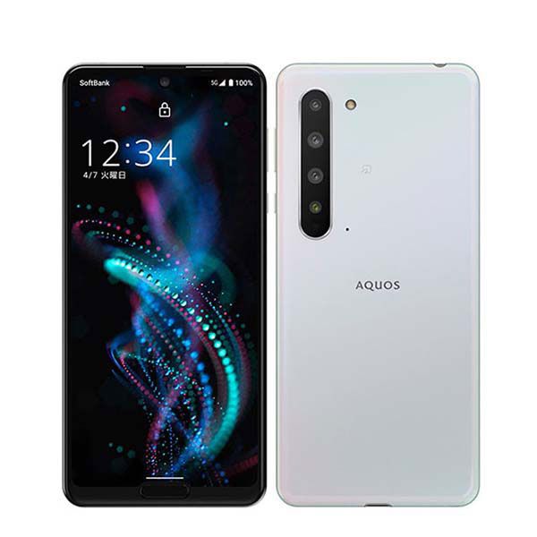 【中古】 908SH AQUOS R5G オーロラホワイト SIMフリー 本体 ソフトバンク スマホ シャープ【送料無料】 908shw6mtm
