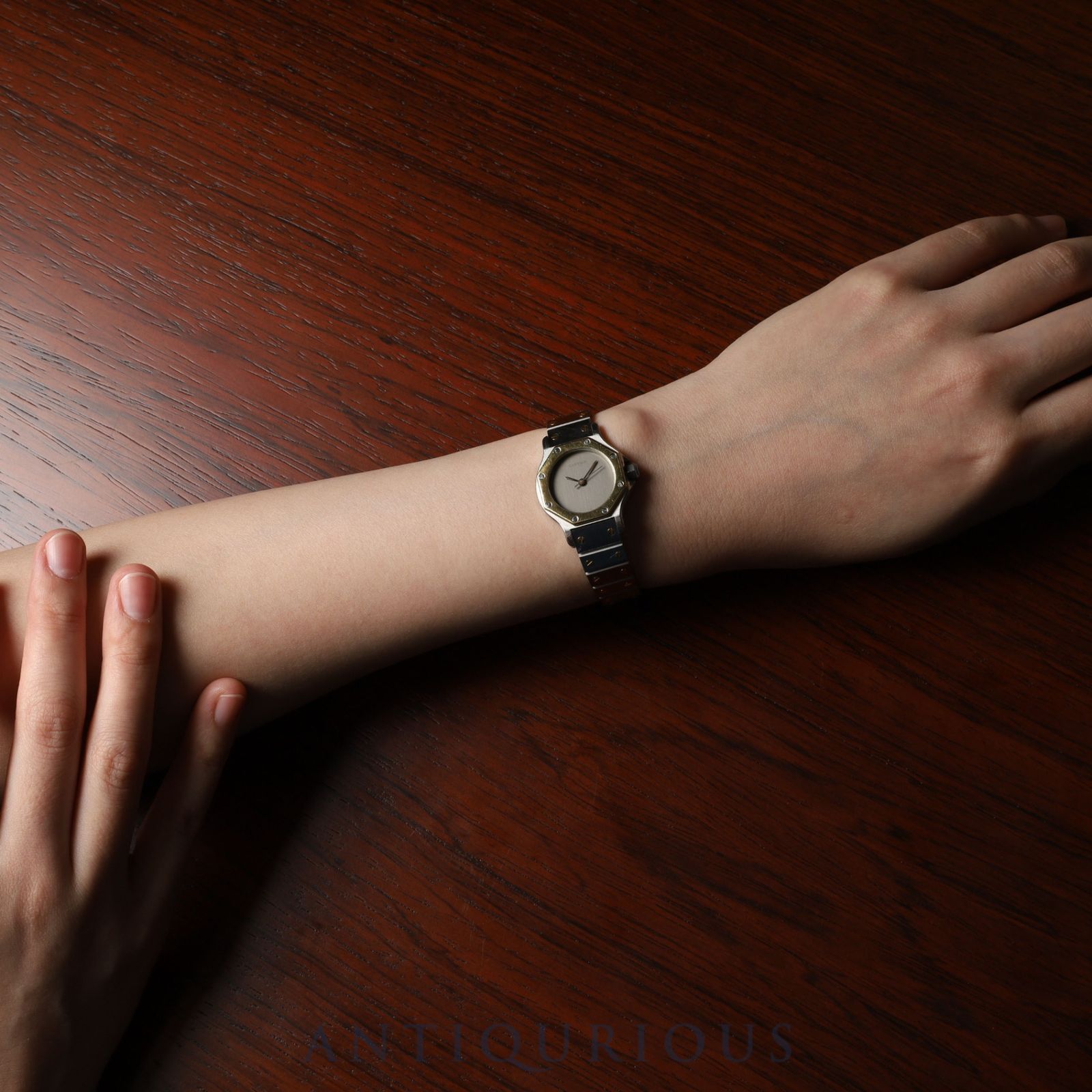 カルティエ サントスオクタゴン SM 2039488 / 0907 自動巻き SS/YG SS  