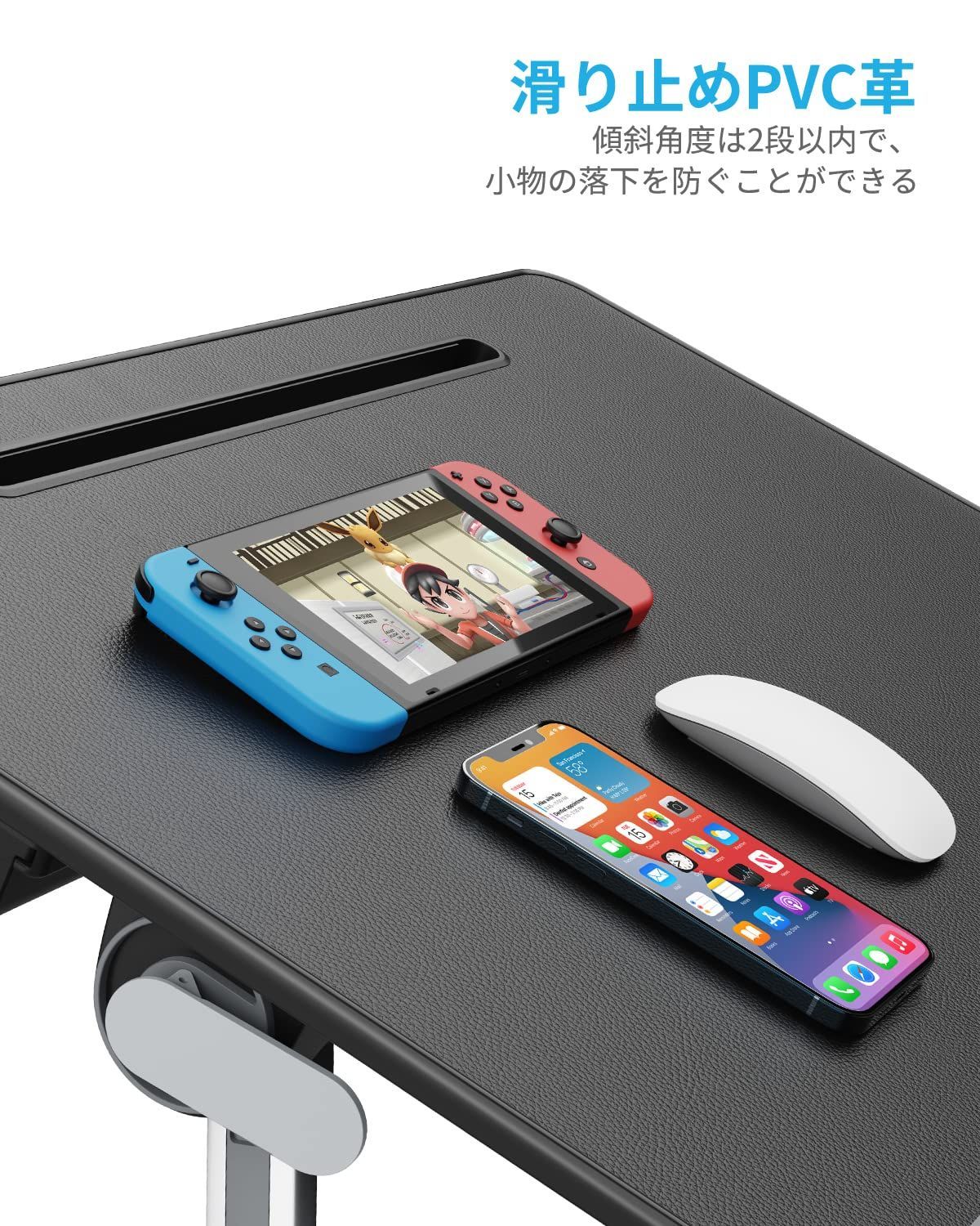 saiji SAIJI ラップデスク 折りたたみテーブル LEDライト付け