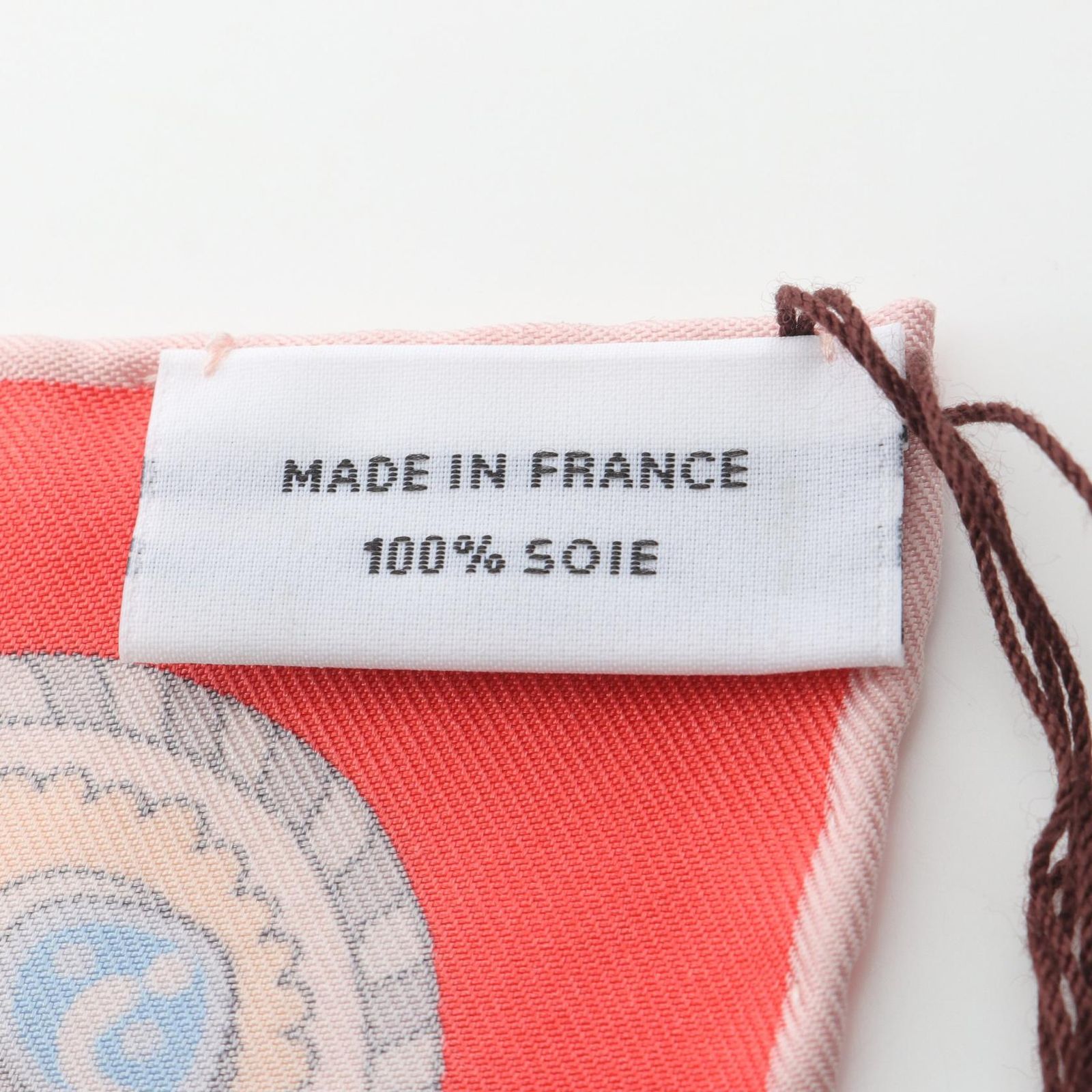 エルメス HERMES スカーフ カレ90 SOUS LE GIDE DE MARS レッド シルク 