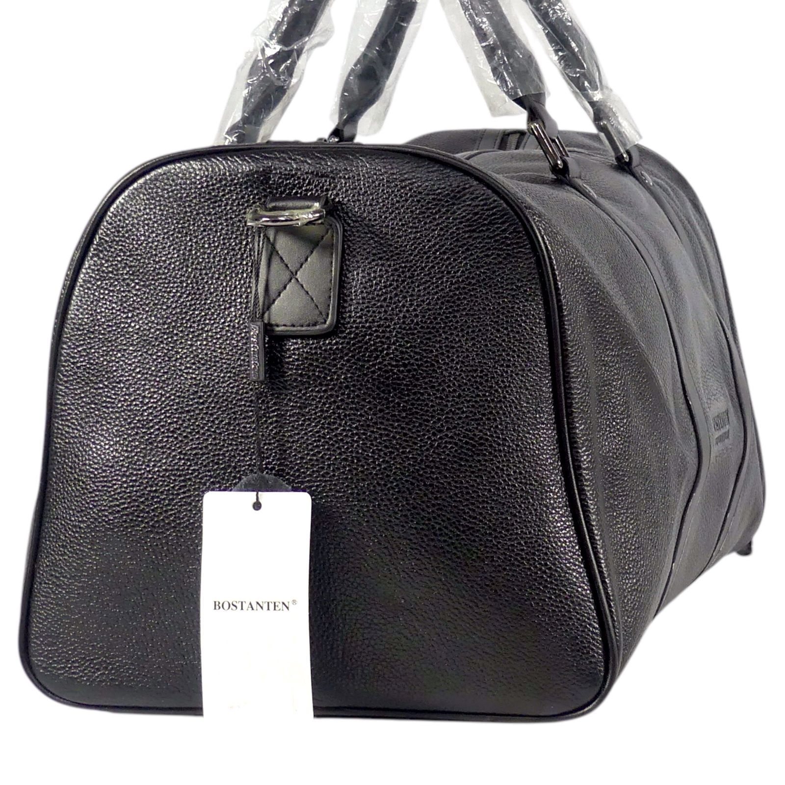 ボスタンテン　ボストンバッグ　黒　革 美品BOSTANTEN ボストンバッグ トラベルバッグ 2WAY 本革 - メルカリ
