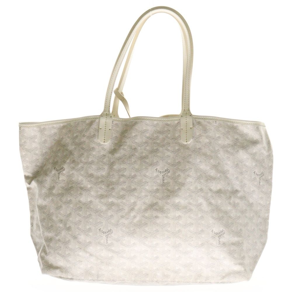 【送料込】GOYARD ゴヤール サンルイ PM 白 (ホワイト) トートバッグ GOYARD (ゴヤール) サンルイPM コーティングキャンバス レザー