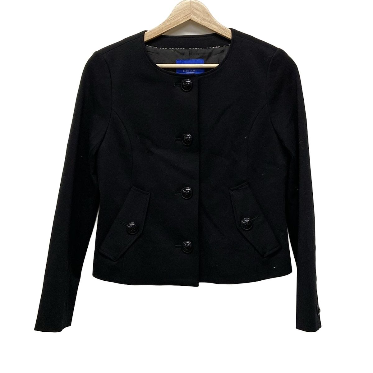 BLUE LABEL CRESTBRIDGE ダブルライダースジャケット 38 コンパクトパウダータフタブルゾン（ジャケット/ブルゾン