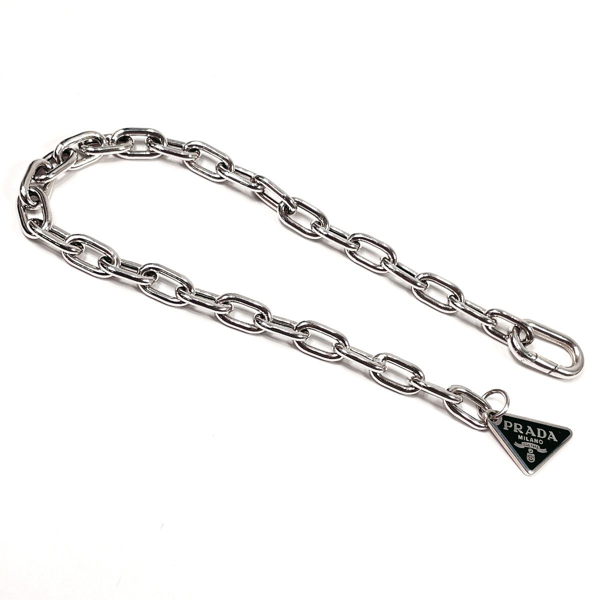 プラダ ブレスレット トライアングルロゴ 2JB357 シルバー