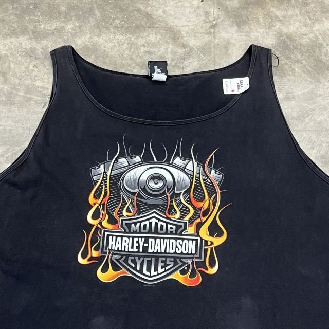 タンクトップ Harley Davidson ハーレーダビッドソン 両面ブラック HARLEY DAVIDSON タンクトップ ハーレーダビッドソン ブラック