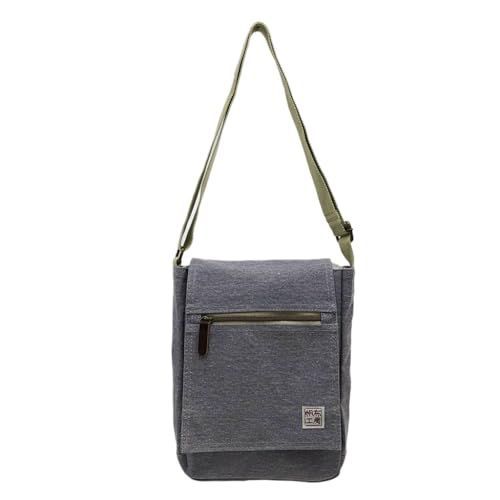 グレー [ハンプコウボウ] ショルダーバッグ 帆布 FLAP SHOULDERシリーズ B5対応 新色 3X55 グレー