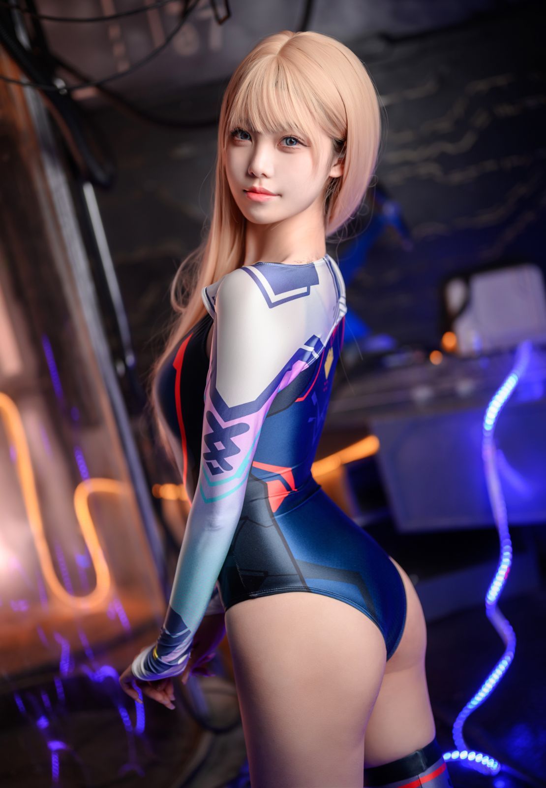 LOST-G] セクシー 光沢 ハイレグ水着 ニーハイ タイツ アームカバー シンプル RQ レースクイーン コスチューム レディース cosplay  大人用 水着 コスプレ衣装 仮装 変装 - メルカリ