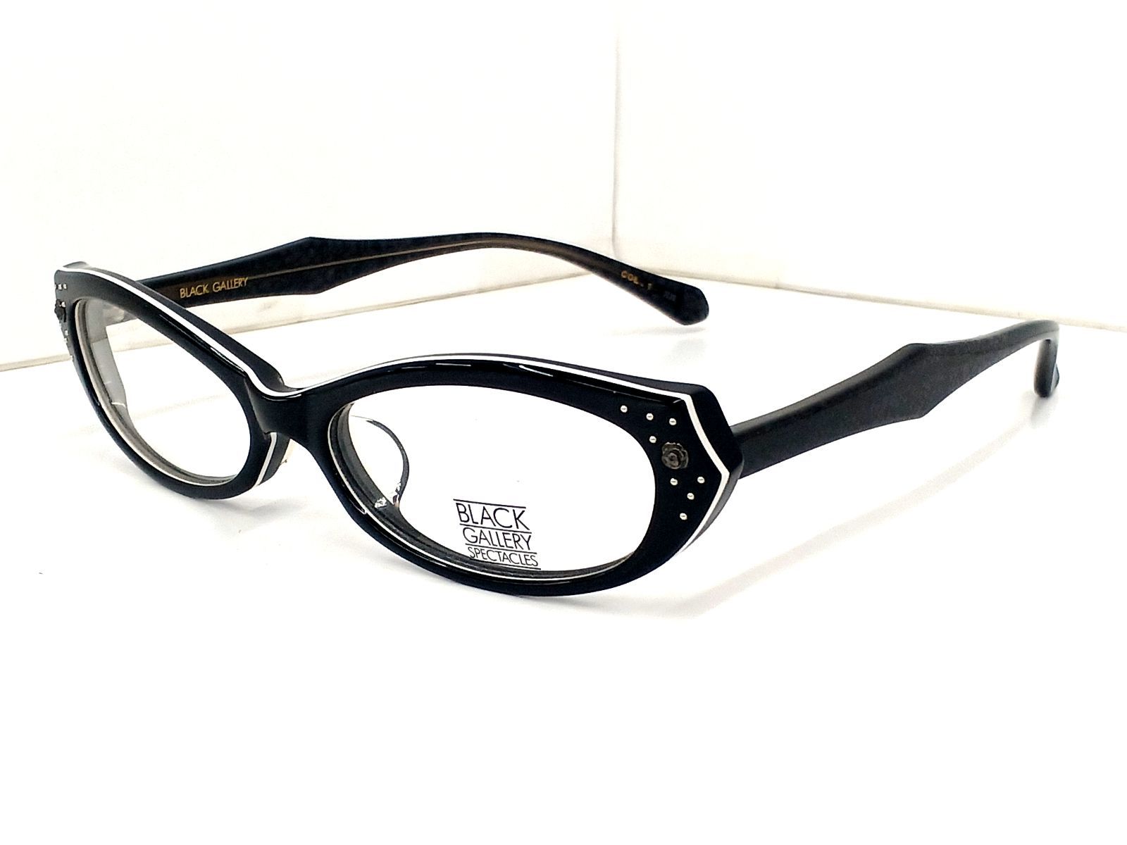 BLAK GALLERY ブラックギャラリー セル メガネフレーム BG-5007 ブラック系 ケース付
