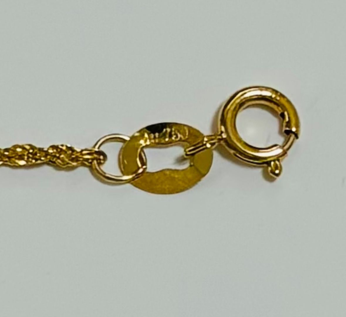 18K ロープ チェーン ブレスレット 18k AU750 18金 約18.5㎝ 18K ロープ チェーン ブレスレット 18k AU750 18金 約18.5㎝ - メルカリ