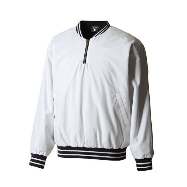 DESCENTE デサント 長袖プルオーバーコート ホワイト Lサイズ STD-410B WHT | スポーツ スポーツ用品 野球 ベースボール ベースボールウェア トレーニングウェア アウター 長袖 プルオーバーコート コート 防風 保温 はっ水 耐水 中綿 ホワイト L DESCENTE デサント 長袖プルオーバーコート ホワイト Lサイズ STD-410B