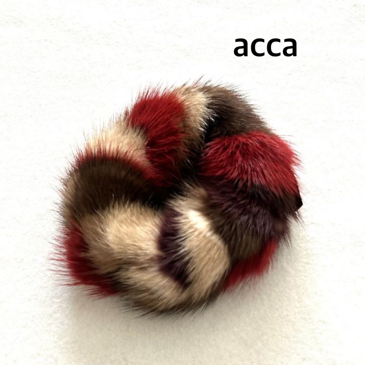 acca アッカ ミンクファーシュシュ ヘアアクセサリー ヘアゴム オシャレ 送料込み 6457882