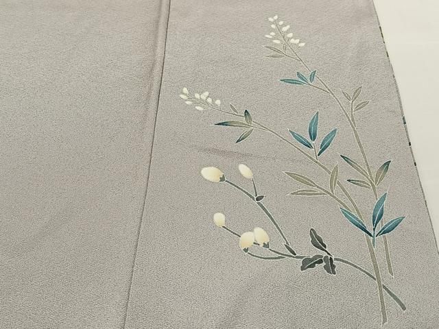 平和屋着物○糸目友禅作家 滝沢晃 訪問着 草花文 暈し染め