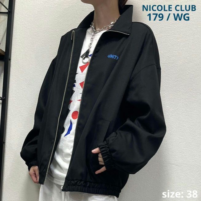 NICOLE CLUB 179/WG TRACK JACKET EMBROIDERY SPOT ON LEFT CHEST