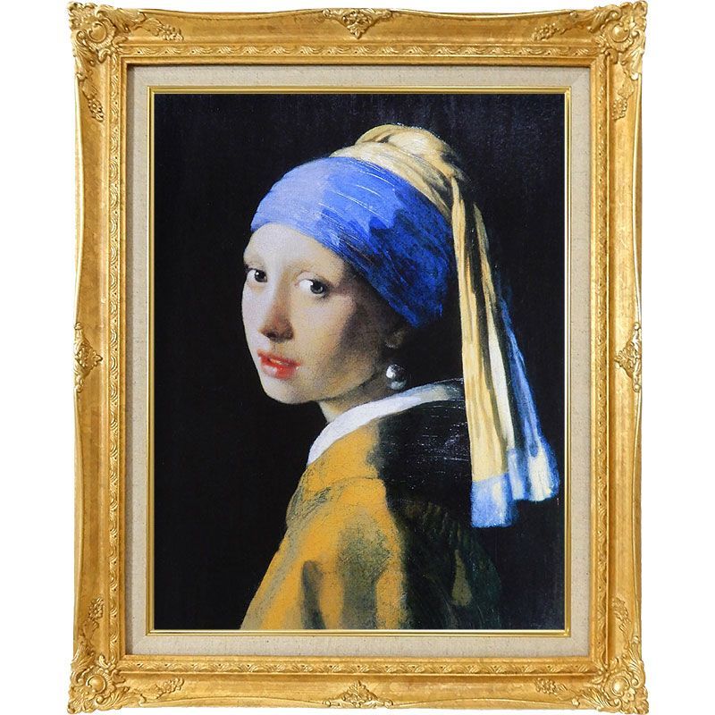 真珠の耳飾りの少女 バロック油彩画 世界の名画】 フェルメール 『真珠の耳飾りの少女』 P10号 複製