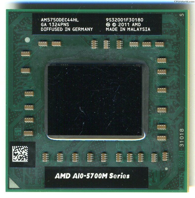 AMD A10 5750M 2.5GHz 35W DDR3-1866 Socket FS1r2