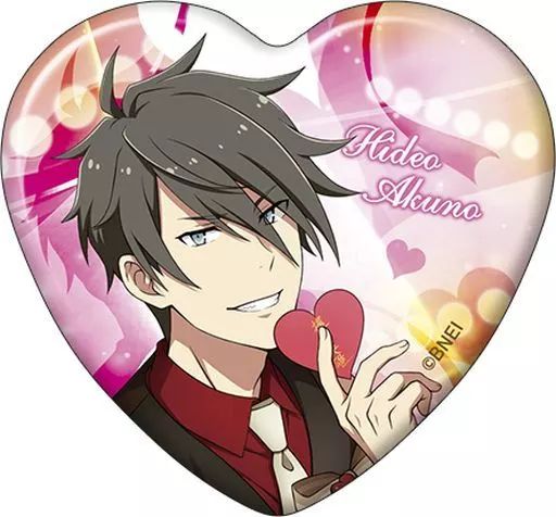 SideM 握野英雄 バレンタイン ハート缶バッジ SideM 握野英雄 バレンタイン ハート缶バッジ
