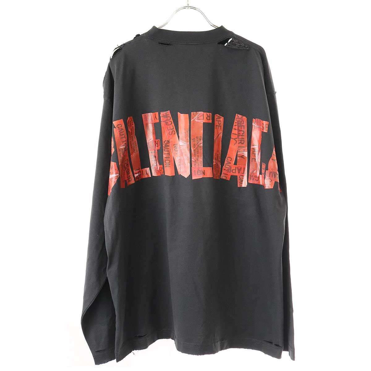BALENCIAGA バレンシアガ 25SS セキュリティテープロゴ ロングスリーブ