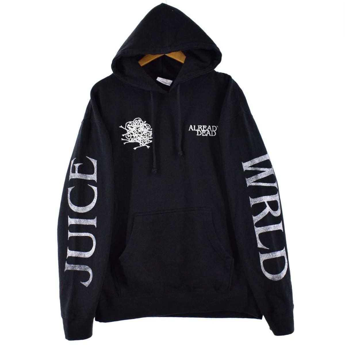 JUICE WRLD999Club 両面プリント 袖プリント スウェットプルオーバー