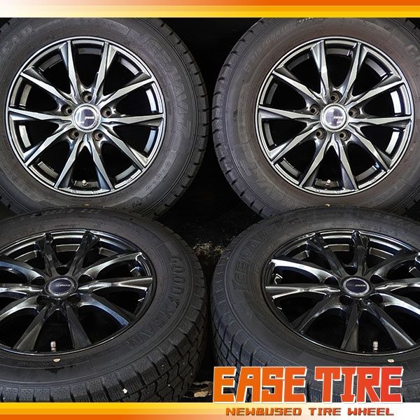 23年製 超バリ山 グッドイヤー アイスナビ7 | BADX 215|65R16 | 6.5J 38 114.3 5H 4本 スタッドレス アルファード ヴェルファイア カローラクロス エクストレイル等