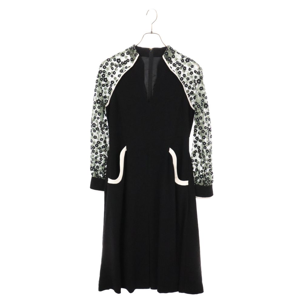 Mame Kurogouchi (マメ クロゴウチ) Pedicel Lace Sleeves A-line  