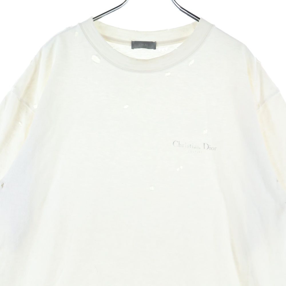 DIOR (ディオール) 23AW ダメージ加工 バックプリントロゴ コットン