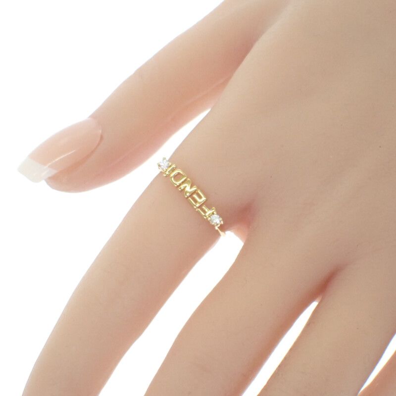 フェンディ FENDI ロゴ 8AH393_6DM_F089U リング メタル ゴールド 14号  