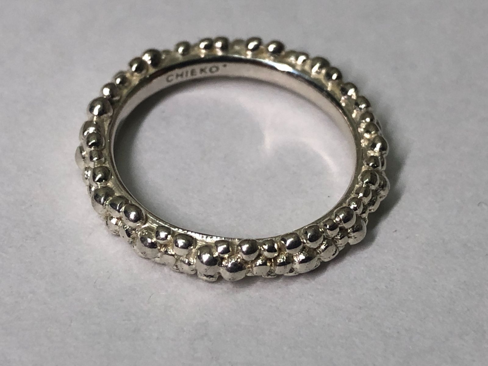 □chieko+ チエコプラス caviar ring つぶつぶリング シルバー