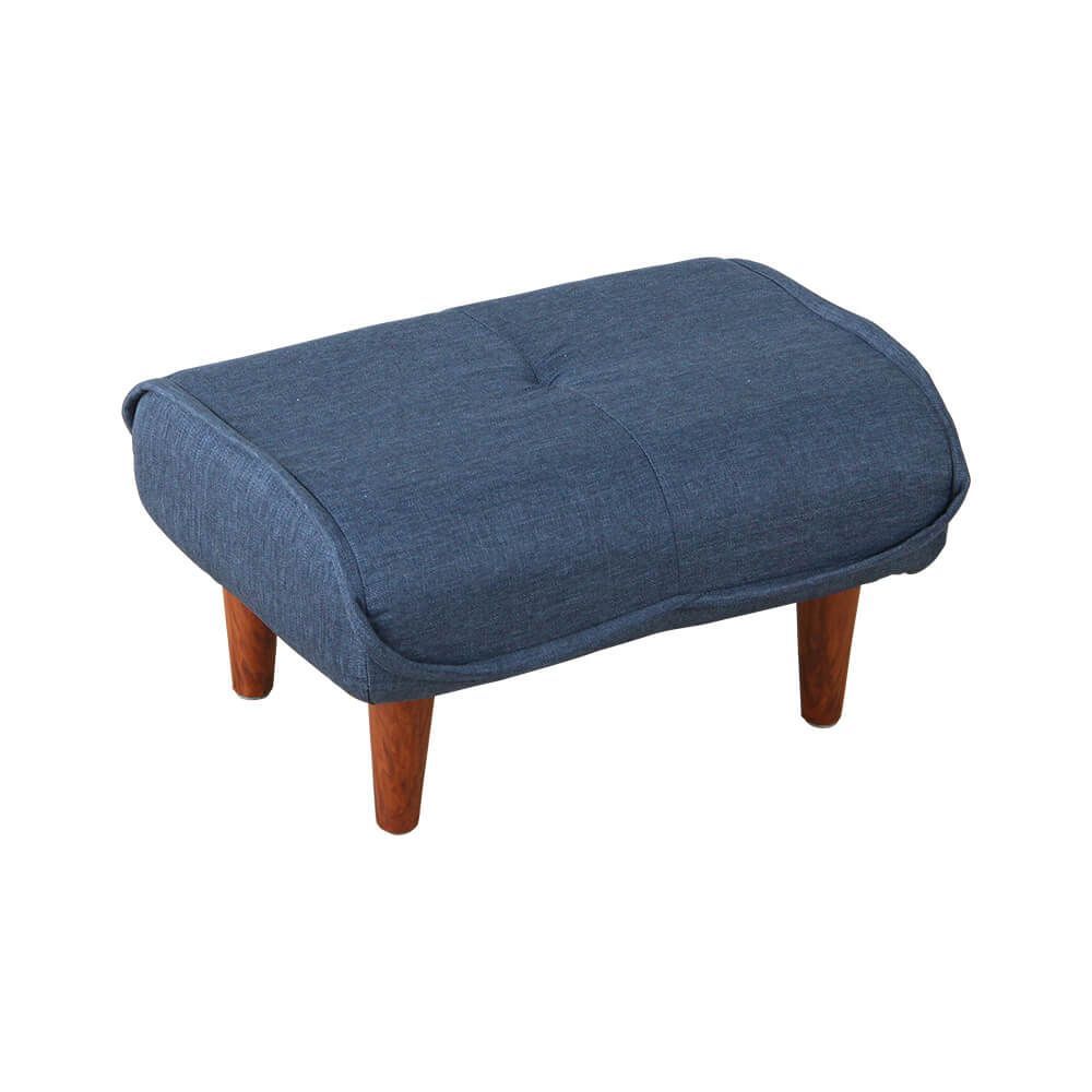 ソファ・オットマン（布地）サイドテーブルやスツールにも使える。日本製｜Trevo-トレボ- SH-07-TRV-NV ネイビー