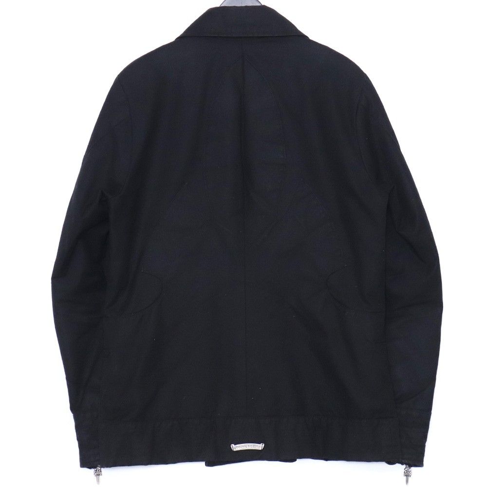 CHROME HEARTS ワックスドコットンクロスボールボタンPコート Mサイズ