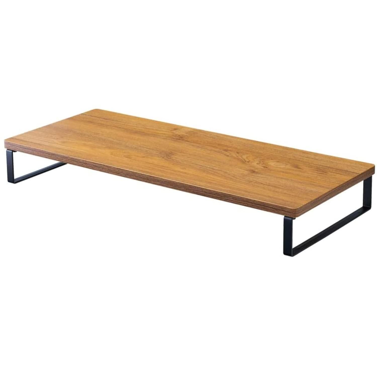 【新品・5営業日で発送】リヒトラブ 机上台 MDF 590×250mm スタンダード ロータイプ ブラウン A8001-9