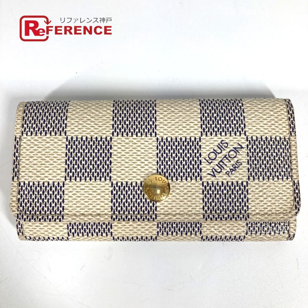 LOUIS VUITTON ルイヴィトン キーケース ミュルティクレ4 ミュルティクレ 4 N60020 ダミエアズールキャンバス ホワイト