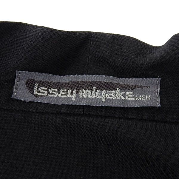 イッセイミヤケ ISSEYMIYAKE 筆タグ コットン100% 長袖 バンドカラー