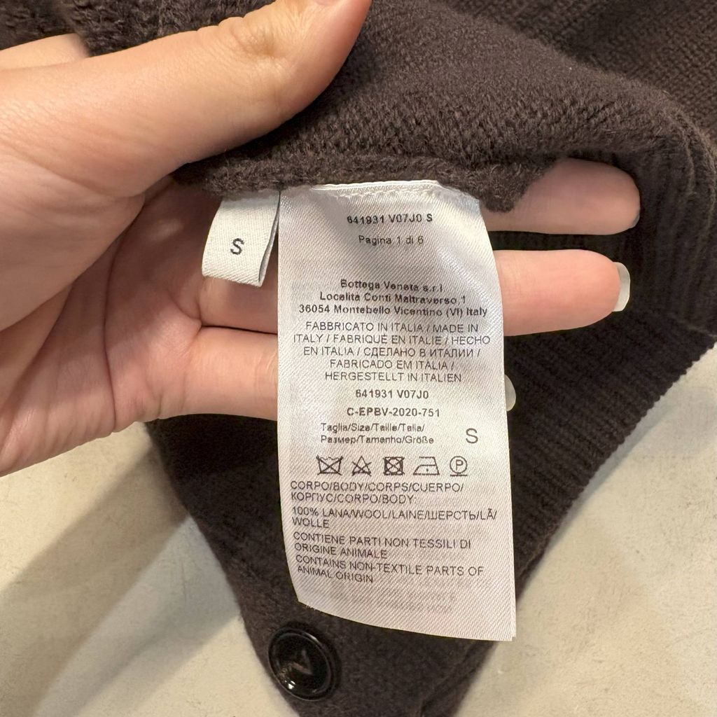 BOTTEGA VENETA ボッテガヴェネタ 20AW Compact Wool Cardigan