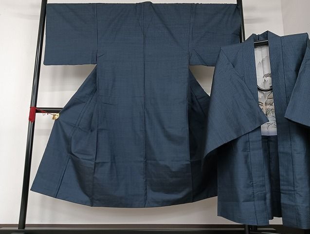 平和屋着物男性　本場大島紬　アンサンブル　100亀甲　総詰め　正絹　逸品　AAAK5333Bph